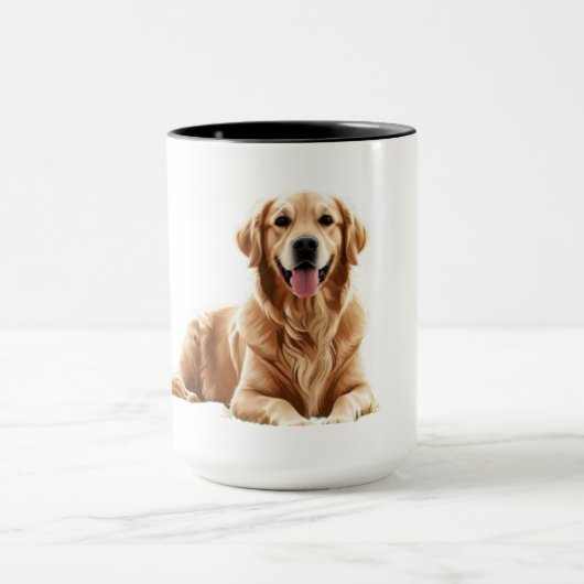 Realistische Golden Retriever Dog Tasse (Zentrum)