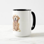 Realistische Golden Retriever Dog Tasse (VorderseiteRechts)