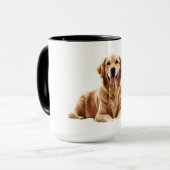 Realistische Golden Retriever Dog Tasse (Vorderseite Links)