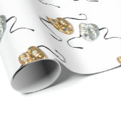 Realistische Goldtragödie Geschenkpapier (Rolleneckpunkt)