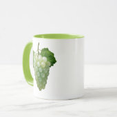 Realistische grüne Weintrauben Tasse (Vorderseite Links)
