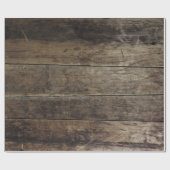 Realistische holzalte Vintage Karten Geschenkpapier (Flach)