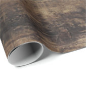 Realistische holzalte Vintage Karten Geschenkpapier (Rolleneckpunkt)