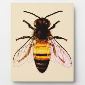 Realistische Honey Bee Art Illustration Fotoplatte (Vorderseite)