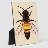 Realistische Honey Bee Art Illustration Fotoplatte (Seite)