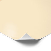 Realistische Honey Bee Art Illustration Poster (Ecke)