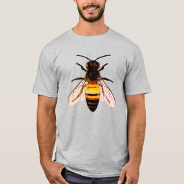 Realistische Honey Bee Art Illustration T-Shirt