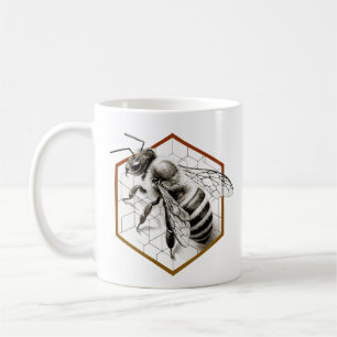 Realistische Honigbiene Kunst - Geschenk für Imker Kaffeetasse