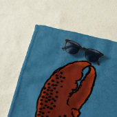 Realistische Hummer-Illustrationen Personalisiert Strandtuch (Beispiel)