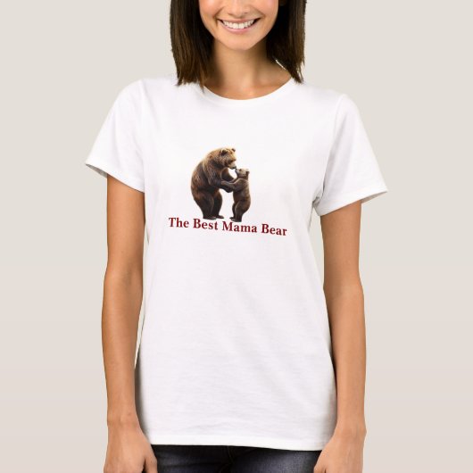 Realistische Interaktion zwischen Mama Bear und Cu T-Shirt (Vorderseite)