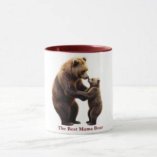Realistische Interaktion zwischen Mama Bear und Cu Tasse