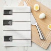 Realistische Klaviertasten Persönliche Musik Geschirrtuch (Viertel Falte)