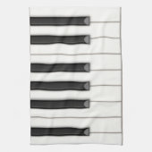 Realistische Klaviertasten Persönliche Musik Geschirrtuch (Vertikal)