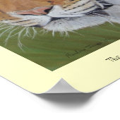 Realistische Kunstmalerei auf großen Katzentiger Poster (Ecke)