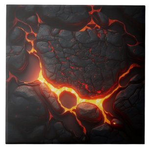 Realistische Lava Stone Keramik Tile Fire Lava Fliese