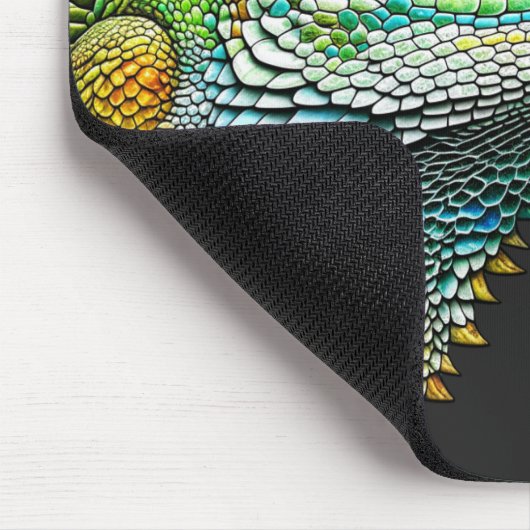 Realistische Lizard Iguana Personalisiert Mousepad (Ecke)