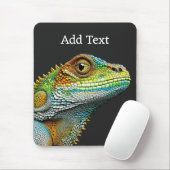 Realistische Lizard Iguana Personalisiert Mousepad (Mit Mouse)