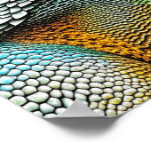 Realistische Lizard Iguana Personalisiert Poster (Ecke)