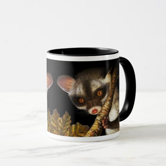 Realistische Malerei der Civetkatze Tasse (VorderseiteRechts)