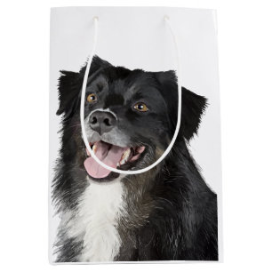 Realistische Malerei eines schönen Hundes Mittlere Geschenktüte