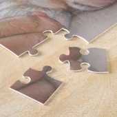 Realistische Malerei für niedliche Welpen Puzzle (Seite)