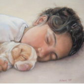 Realistische Malerei für niedliche Welpen Puzzle