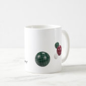 Realistische, moderne Harzbälle von Bocce personal Kaffeetasse (VorderseiteRechts)