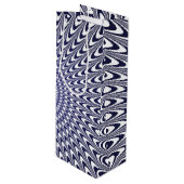 Realistische optische Täuschung Geschenktüte Für Weinflaschen (Vorderseite Schrägansicht)