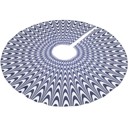 Realistische optische Täuschung Polyester Weihnachtsbaumdecke (Schrägansicht)