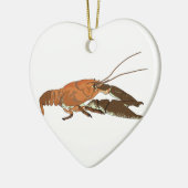 Realistische Panzerkrebse/Crawdad Keramik Ornament (Links)