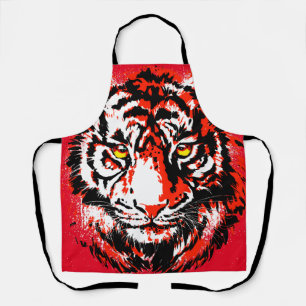 Realistische Red Tiger Schürze