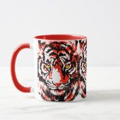 Realistische Red Tiger Tasse - Kaffeecup (Links)
