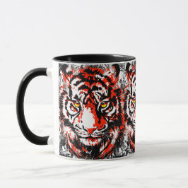 Realistische Red Tiger Tasse - Tiger Coffee Cup