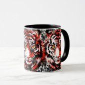 Realistische Red Tiger Tasse - Tiger Coffee Cup (VorderseiteRechts)