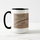 Realistische Reptilien-Tasse "Lizard on Sand" Tasse (Links)