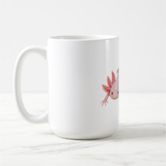 Realistische rosa Axolotl-Illustration Tasse