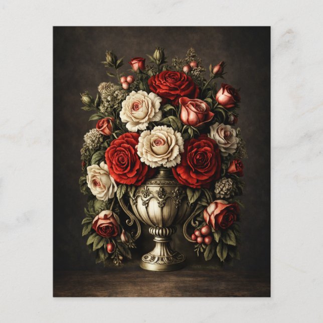 Realistische rustikale Blumen-Dekupage & Scrapbook (Vorderseite)
