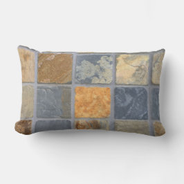 Realistische Schiefer-Fliesen Lendenkissen