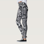 Realistische Schlangen-Druck-Leggings Leggings (Links)