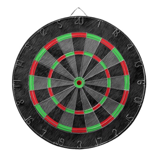 Realistische schwarze Pelzstruktur Dartscheibe (vorne)