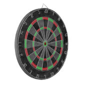 Realistische schwarze Pelzstruktur Dartscheibe (Vorderseite Links)