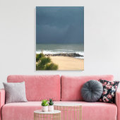 Realistische Seeküche Delaware Beach Rain Leinwanddruck (Insitu (Wohnzimmer))