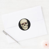 Realistische Skull-Sticker Runder Aufkleber (Umschlag)