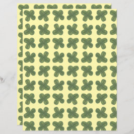 Realistische, skurrile Kleeblatts Muster