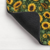 Realistische Sonnenblumen-Botanik-Kunst Mousepad (Ecke)