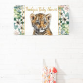 Realistische Tiger Cub Gender Neutral Baby Dusche Banner (InSitu)