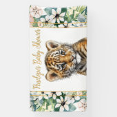 Realistische Tiger Cub Gender Neutral Baby Dusche Banner (Vertikal)