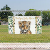 Realistische Tiger Cub Gender Neutral Baby Dusche Banner (Insitu)
