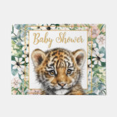 Realistische Tiger Cub Gender Neutral Baby Dusche Fußmatte (Vorderseite)