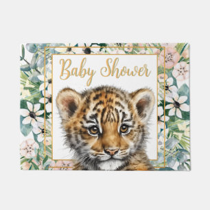 Realistische Tiger Cub Gender Neutral Baby Dusche Fußmatte